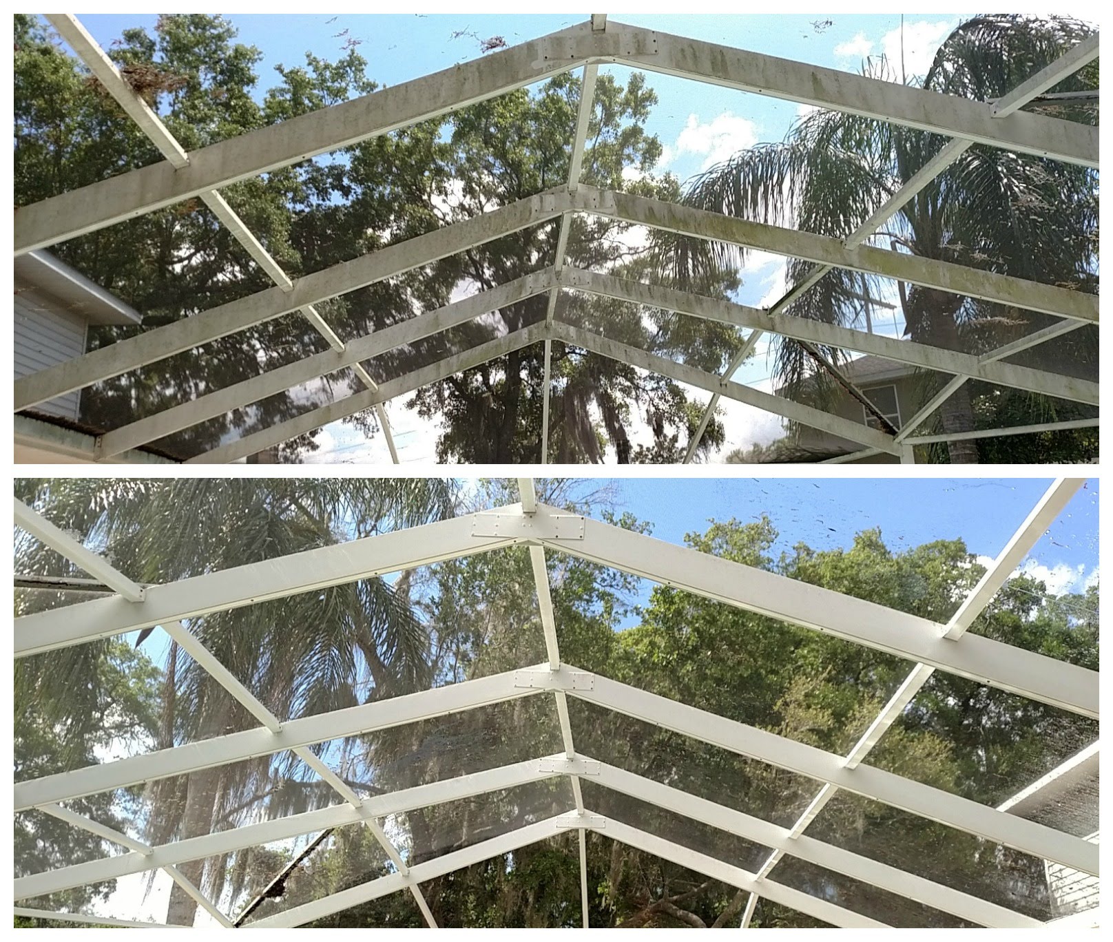 Soft Wash Pool Cage Cleaning